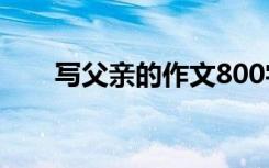 写父亲的作文800字初中 父亲的作文