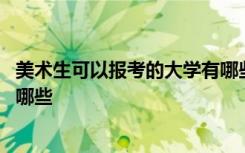 美术生可以报考的大学有哪些专业 美术生可以报考的大学有哪些