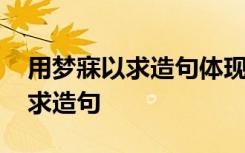 用梦寐以求造句体现出人物的内心 用梦寐以求造句