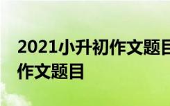 2021小升初作文题目大全 100个小升初历年作文题目