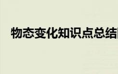 物态变化知识点总结图表 物态变化知识点