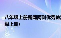 八年级上册新闻两则优秀教案 《新闻》 教案教学设计(八年级上册)