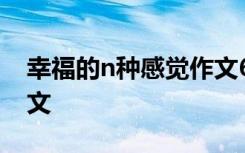 幸福的n种感觉作文600字 幸福的n种感觉作文