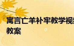 寓言亡羊补牢教学视频 寓言故事《亡羊补牢》教案