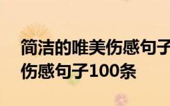 简洁的唯美伤感句子100条短句 简洁的唯美伤感句子100条