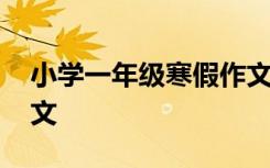 小学一年级寒假作文简单 小学一年级寒假作文