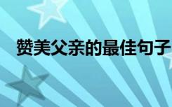 赞美父亲的最佳句子 形容父亲伟大的诗句