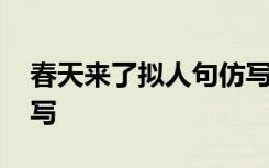 春天来了拟人句仿写句子 春天来了拟人句仿写