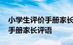 小学生评价手册家长评语怎样写 小学生评价手册家长评语