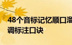 48个音标记忆顺口溜快速记忆法 汉语拼音声调标注口诀