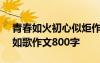 青春如火初心似炬作文600字 青春似火奋斗如歌作文800字