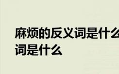 麻烦的反义词是什么(最佳答案) 麻烦的反义词是什么