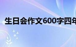 生日会作文600字四年级 生日会作文600字