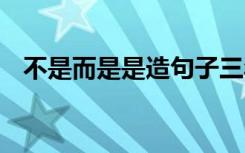 不是而是是造句子三年级 不是而是是造句