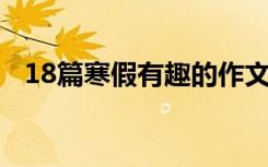 18篇寒假有趣的作文 有趣寒假作文300字