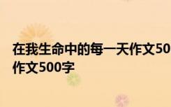 在我生命中的每一天作文500字怎么写 在我生命中的每一天作文500字