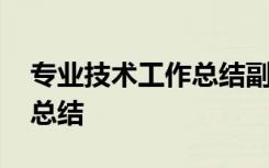 专业技术工作总结副高级职称 专业技术工作总结