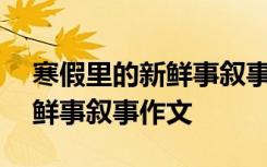 寒假里的新鲜事叙事作文600字 寒假里的新鲜事叙事作文