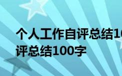 个人工作自评总结100字怎么写 个人工作自评总结100字