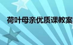 荷叶母亲优质课教案 《荷叶母亲》说课稿