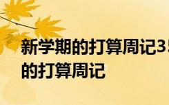 新学期的打算周记350字小学四年级 新学期的打算周记