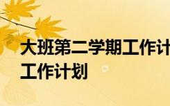 大班第二学期工作计划班主任 大班第二学期工作计划