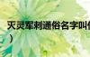 灭灵军刺通俗名字叫什么（灭灵军刺怎么升级）