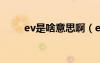 ev是啥意思啊（evdo是什么意思）