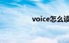 voice怎么读（v怎么读）