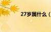 27岁属什么（29岁属什么）