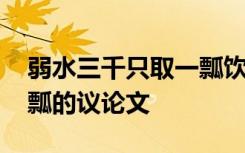 弱水三千只取一瓢饮的句子 弱水三千只取一瓢的议论文