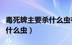 毒死蜱主要杀什么虫有要求吗（毒死蜱主要杀什么虫）