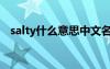 salty什么意思中文名字（salty什么意思）