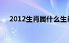 2012生肖属什么生肖（2012什么生肖）