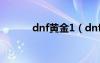 dnf黄金1（dnf英雄的黄金锤）