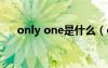 only one是什么（onlyone什么意思）