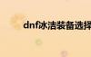 dnf冰洁装备选择（dnf冰洁觉醒）