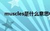 muscles是什么意思中文（musclenerd）