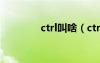 ctrl叫啥（ctrl是什么意思）