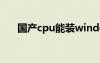 国产cpu能装windows吗（国产cpu）