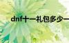 dnf十一礼包多少一轮（dnf十一礼包）