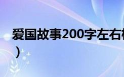 爱国故事200字左右杨靖宇（爱国故事200字）