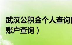 武汉公积金个人查询网（武汉公积金查询个人账户查询）