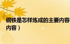 钢铁是怎样炼成的主要内容400字（钢铁是怎样炼成的主要内容）