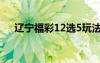 辽宁福彩12选5玩法（辽宁福彩12选5）