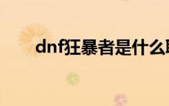 dnf狂暴者是什么职业（dnf狂暴者）