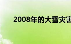 2008年的大雪灾害（2008年的大雪）