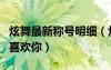 炫舞最新称号明细（炫舞称号别不信我是真的喜欢你）