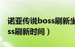 诺亚传说boss刷新坐标分布图（诺亚传说boss刷新时间）