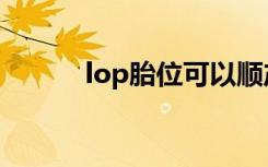 lop胎位可以顺产吗（lop胎位）